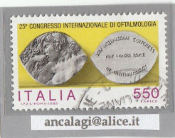 USATI ITALIA 1986 - Ref.0540 "CONGRESSO DI OFTALMOLOGIA" 1 Val. - - 1981-90: Oblitérés