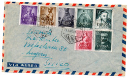 Carta Correo Aereo Madrid De 1955 - Cartas & Documentos