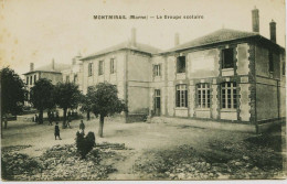3286  - Marne  -   MONTMIRAIL : Le  Groupe  Scolaire   Circulée En  1918 - Montmirail
