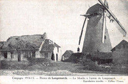 Le Moulin à L'entrée De Langemarck - Langemark - Langemark-Poelkapelle