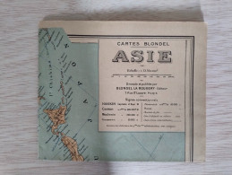 CARTE GEOGRAPHIQUE BLONDEL - ASIE - 69 X 96 - Tirage De MARS 1942 - Cartes Géographiques