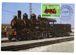 Tarjeta Con Matasellos De Ferrocarriles De 1987 - Lettres & Documents