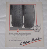 DEPLIANT PUB PUBLICITAIRE LE BIBAX MICHELIN, BIBENDUM, PNEU, PNEUS, PNEUMATIQUE - Altri & Non Classificati