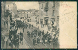 Campobasso Città Militari Fanteria Banda Musicale Cartolina QT7845 - Campobasso