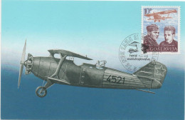 Yugoslavia, WW II,  Partisan Pilots R. Cajavec, F. Kluz, Airplane Brege-19, MC - Storia Postale