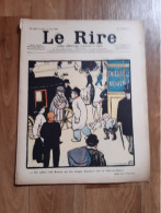 Journal Humoristique - Le Rire N° 190 -   Annee 1898 - Dessin  F Valloton - 1850 - 1899