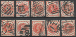 Y&T 91 (10x) One Half Penny - Used (Thanks For Looking.) (Carte 1) - Used Stamps