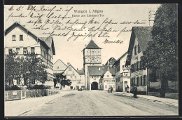 AK Wangen /Allgäu, Partie Am Lindauer Tor, Mit Gasthaus Zum Bären  - Wangen I. Allg.