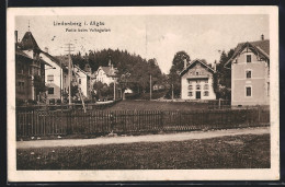 AK Lindenberg /Allgäu, Partie Beim Haus Volksgarten  - Lindenberg I. Allg.