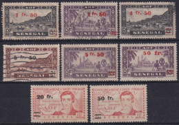 F-EX49207 SENEGAL FRANCE COLONIES 1944 OVERPRINT STAMPS LOT.  - Used Stamps