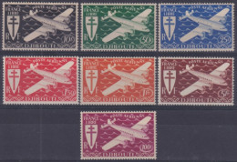 F-EX49213 DJIBOUTI MH FRANCE COLONIES 1943 AIRMAIL AVION AIRPLANE.  - Andere & Zonder Classificatie