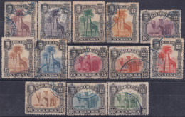 F-EX49295 NYASSA PORTUGAL COLONIES 1901 SET CAMEL GIRAFE USED.  - Nyasaland