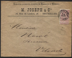 69 BRUXELLES S/Lettre Entête Article Brasserie Malterie Joseph Vilvorde1894 Brasseur Bière Brouwerij.Voir Autres Lettres - Bier