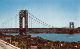 New York  - GEORGE WASHINGTON BRIDGE AND HUDSON RIVER - Bruggen En Tunnels