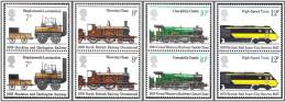 SG984-987 1975 Railways Pairs Unmounted Mint Hrd2a - Unused Stamps