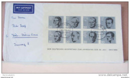 BRD: Fern-Lp-Brief Mit Block 20.Juli 1944/1964 Von Berlin Nach Köln Vom 22.1.65 Knr: Bl.3 - 1959-1980