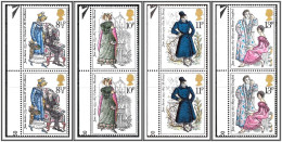 SG989-992 1975 Jane Austin Pairs Unmounted Mint Hrd2a - Unused Stamps