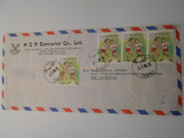 Taiwan , Lettre De Tapei 1981 Pour Noumea - Storia Postale