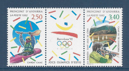Andorre Français - YT N° 419A - YT N° 418 Et 419 ** - Neuf Sans Charnière - 1992 - Unused Stamps