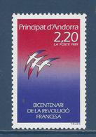 Andorre Français - YT N° 376 ** - Neuf Sans Charnière - 1989 - Nuevos