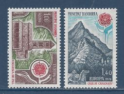 Andorre Français - YT N° 269 Et 270 ** - Neuf Sans Charnière - 1978 - Nuevos