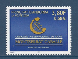 Andorre Français - YT N° 527 ** - Neuf Sans Charnière - 2000 - Nuevos