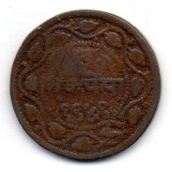 INDIA - BARODA, Paisa, Copper, 1892 (1949), KM # 31.2a - India