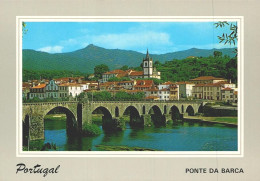 PONTE DA BARCA - Aspeto Parcial Da Vila - LUSOCOLOR  (2 Scans) - Viana Do Castelo