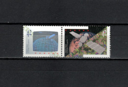 Canada 1992 Space Missions Set Of 2 With Holograph MNH - America Del Nord