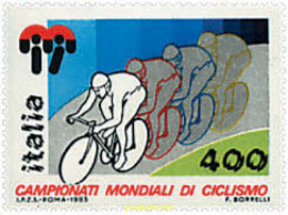 728902 HINGED ITALIA 1985 CAMPEONATO DEL MUNDO DE CICLISMO - 1981-90:  Nuevos