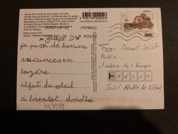 CP TP SERVICE A DESSERT PRODUCTION GIEN LETTRE VERTE OBL.MEC.11 06 18 LA POSTE 39831A-02 - Cartas & Documentos