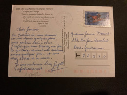 CP TP MEILLEURS VOEUX OISEAU 0,50E OBL.MEC.6-1 2004 73 LA PLAGNE SAVOIE - Storia Postale