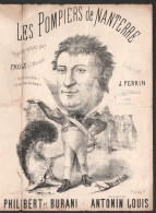 CHANSON PAROLES ET PARTITION / LES POMPIERS DE NANTERRE  / ILLUSTRATION ACHILLE BELLOGUET  E3 - Spartiti