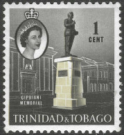 Trinidad & Tobago. 1966 QEII. 1c MH. Sideways Block CA W/M. SG 317. M4042 - Trindad & Tobago (1962-...)