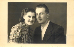 Family Social History Marriage Wedding Souvenir Photo  Joy Couple Elegance 1942 - Huwelijken