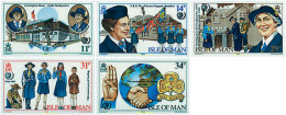 728906 HINGED MAN 1985 75 ANIVERSARIO DEL ESCULTISMO FEMENINO - Isle Of Man