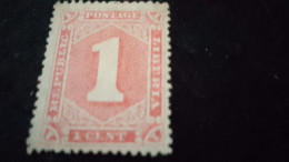 LİBERYA--1896-  1C.      DAMGASIZ - Liberia