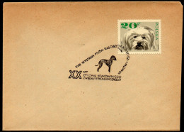 POLAND 1971 XXVII PEDIGREE DOG SHOW KRAKOW 20 YEARS CYNOLOGY ASSOCIATION KRAKOW BRANCH SPECIAL CANCEL COVER DOGS POLISH - Honden