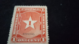 LİBERYA--1892-  1C.      DAMGASIZ   OFFİCİAL - Liberia