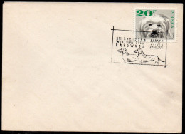 POLAND 1971 XIII BALTIC PEDIGREE DOG SHOW SOPOT SPECIAL CANCEL ON COVER DACHSHUND DOGS POLISH - Honden