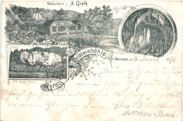 Gruss Von Der Bilsteinhöhle Bei Warstein - Litho - Warstein