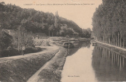 Péniches à Château Landon (77- Seine Et Marne) Lorroy - Les Caves à Blanc - Chiatte, Barconi