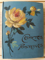 Album Pour Cartes Postales - Couverture Tissus Fleur - 50 Feuillets Pour 4 Cartes - Albums, Mappen & Vellen