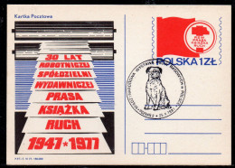 POLAND 1981 INTERNATIONAL PEDIGREE DOG SHOW POZNAN SPECIAL CANCEL ON PC POLISH DOGS BULLDOG - Honden