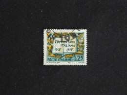 ITALIE ITALIA YT 756 OBLITERE - EMBLEMES CONSTITUTION - 1946-60: Used