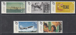 2015 New Zealand Air New Zealand Aviation Airplanes Complete Set Of 5  MNH @  BELOW FACE VALUE - Nuevos