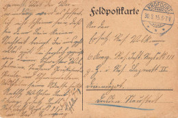 Feldpostkarte Gelaufen 1915 - Feldpost (franchigia Postale)