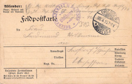 Feldpostkarte Gelaufen 1915 - Feldpost (Portofreiheit)