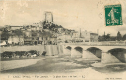 DROME CREST VUE CENTRALE LE QUAI NEUF ET LE PONT(scan Recto-verso) KEVREN0494 - Crest