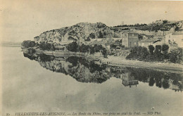 GARD VILLENEUVE LES AVIGNON LES BORDS DU RHONE VUE PRISE EN AVAL DU PONT (scan Recto-verso) KEVREN0490 - Villeneuve-lès-Avignon